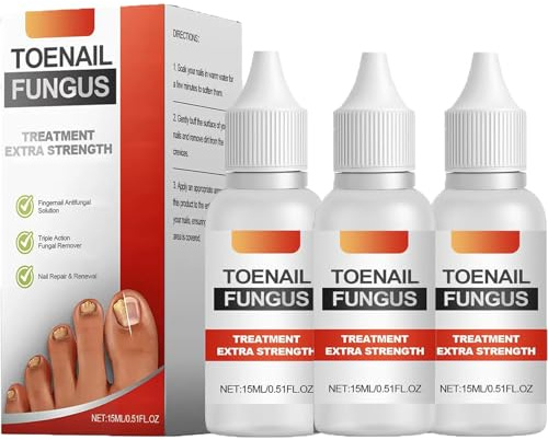 Nagelhärdare för skadade naglar, teeträdolja för nagelvård, naturliga växtextrakt, snabba och effektiva, för starkare, hälsosammare naglar. (3 st)