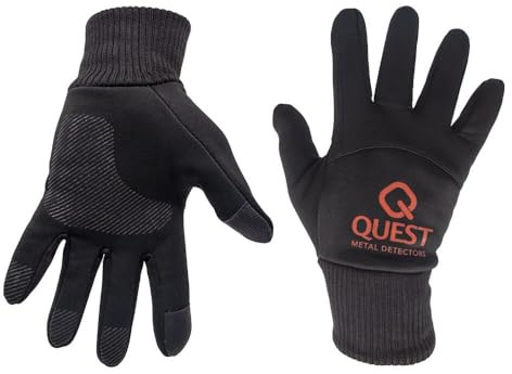 Quest Metal Detecting Gloves – Durable Protective Gloves for Treasure Hunting & Outdoor Use (MEDIUM)