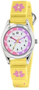 Tikkers Girls Quartz Watch, Analogue Classic Display and Textile Strap TK0155