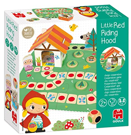 Goula Jumbo Spiele GOULA Rotkäppchen-Spiel – Kooperatives Brettspiel aus Holz für Kinder ab 3 Jahre