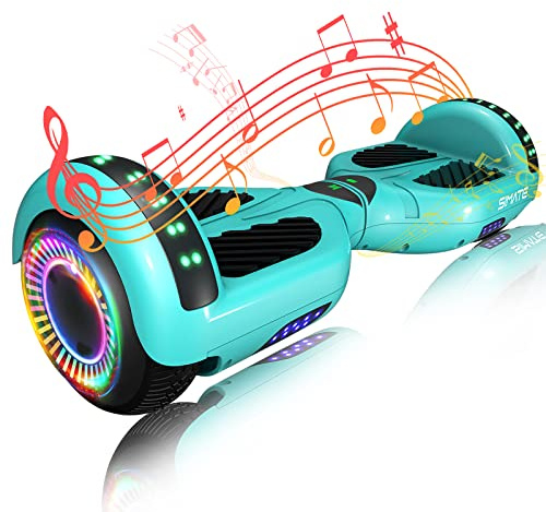 SIMATE Hoverboard, Bluetooth All Terrain Hover Boards with LED Lights and APP Control, Gifts for Kids Adults Girls Boys, for All Ages
