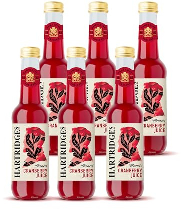 Hartridges Cranberry Juice 275ml Glass Bottles - Pack of 6