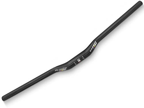 HIMALO Carbon MTB Lenker 31,8mm Extra Lange Riser Stangen 580/600/620/640/660/680/700/720/740/760mm Mountainbike Lenker Anstieg 25mm (Size : 600mm)