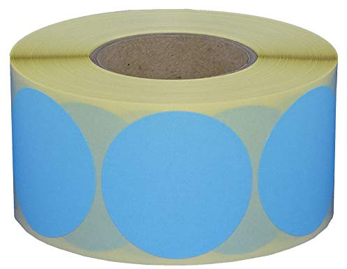 Markierungspunkte Klebepunkte auf Rolle/Durchmesser 80 mm / 500 Stück (Blau)