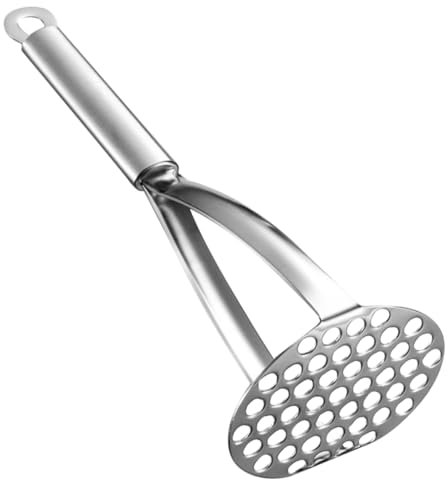 Cabilock Presse-purée En Acier Inoxydable Outils Cuisine Réutilisable Design Ergonomique Pour Famille Pour Purée De Pommes De Terre