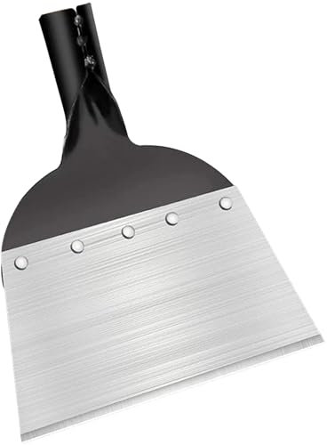 Xrten 1 Pezzi Pulizia del Giardino All'aperto,Pala Piatta in Acciaio Pala per Pulizia Pala per Diserbo Pala da Giardino Multifunzionale Vanga da Giardino Diserbo Piantare Strumento Adatto per Diserbo