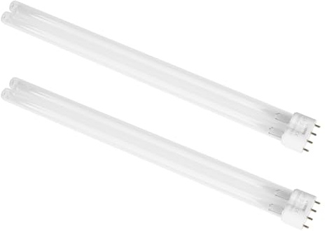 SuperDi 36 Watt UV Bulb Lamp 2G11 Base-4 Pin Replacement for Jebao HVAC Air Filter & Pond (2 Pack)（EPA Est. No.104194-CHN-1）
