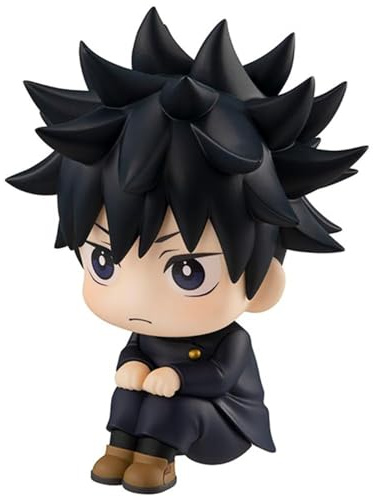 Puruuige Megumi Fushiguro Figuren-Statue Anime Q-Version Megumi Figurine 3,93'' Blick nach oben Pose Modell Statue PVC Süße Kuchendekoration
