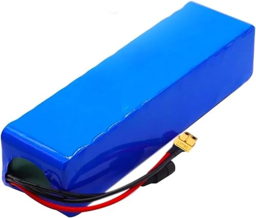 36V Electric Bicycle Lithium Battery Pack, 6Ah Lithium-Ion Charge Battery for 200W~ 800W Motor Customizable Waterproof PVC Battery Pack with BMS+ 42V 2A Charger 36V 6Ah,XT60