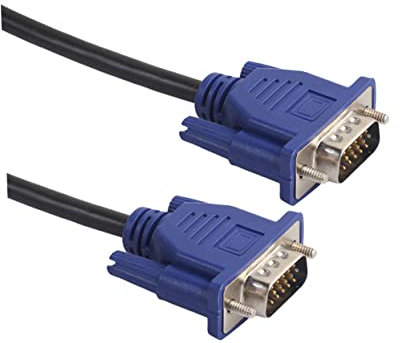 OSALADI Cable de Vídeo Vga de Metros Macho Macho Cable Adaptador de Video para Monitor con Núcleos de Ferrita para Computadora PC HDTV Proyector y Pantalla