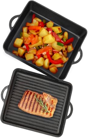 Kochmann Gusseisentopf Schmor Brotback Feuer Topf Bräter Dutch Oven mit Deckel - ideal für Brot backen, Schmorgerichte, Suppen und Eintöpfe, Braten und Anbraten - KEG04