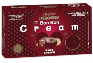 Confetti Maxtris Bon Bon Cream Gianduia nuance Bordeaux, scatola 900 g