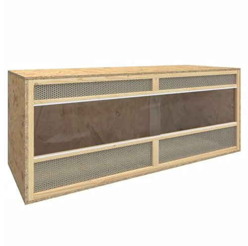 Gecheer Terrarium Holzwerkstoff 120x50x50 cm Glasterrarium, Glasterrarium-Bausatz, Reptilien-Box, Terrariumgefäß, Reptilien-Habitat-Terrarium