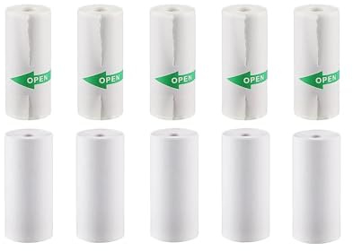 carta termica 12 rotoli di pellicola di ricarica for macchina fotografica istantanea, stampa termica senza anima for registratori di cassa portatili da 57 mm, stampante mobile(10 Rolls Mix)