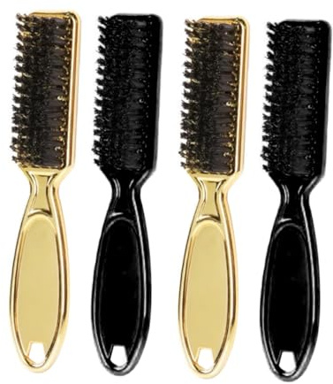 Beaupretty 4 Stück Teiliges Bart und Haarkrümelreinigungsbürsten für Männer Dicht Borstig Hautfreundlich Rutschfester Griff mit Aufhängeloch für Friseursalons und Bartpflege