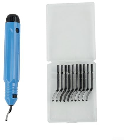 Yhenlovtt Artesanía en la herramienta de desbarbado NB1100 con diez cuchillas de corte profesional BS1010 del grado