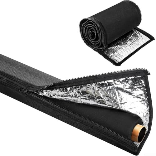 Sandyseptember 3 Layer Oxford Cloth HVAC Copper Pipe Insulation Cover for Air Conditioner Exteriors, Split Air Conditioning Insulated Protector Sleeve(A)