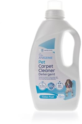 Byotrol ANIGENE Carpet Detergent (1 Litre) - Pet Friendly Detergent That Lifts Stains & Odours From Carpets & Soft Furnishings In Pet Households - Kills 99.9% Of Germs - With Cotton Fresh Smell