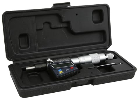 Metrico Digitale Di Precisione, 0-25mm, Carburo Cementato - Alta Accuratezza, Corpo Verniciato, Misurazione Affidabile Per Officine