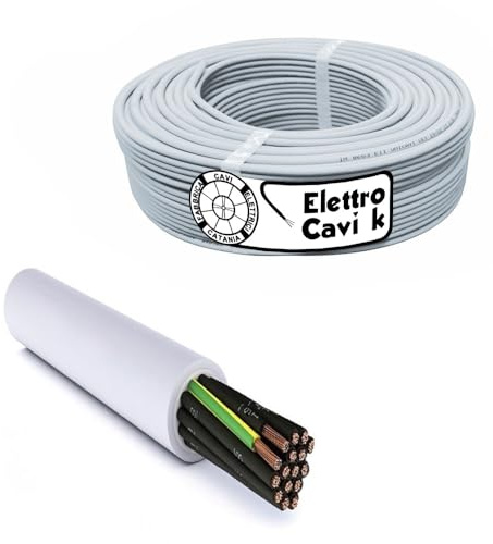 ELETTROCAVI K - CAVO ELETTRICO FG16OR16 16G1,5 mm² IN DOPPIA GUAINA PER USO ESTERNO E INTERNO MULTIPOLARE 16 POLI CPR 0,6/1 kV IEMMEQU PROFESSIONALE MADE IN ITALY 10 METRI