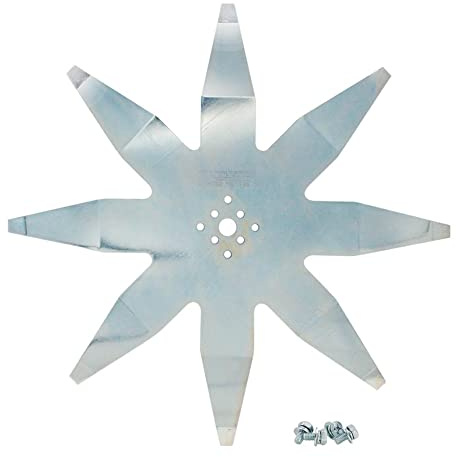tecnogarden Lama a 8 Punte da 24 cm, per Ambrogio L30, 50, 60, 85, 100, 200, 300, 400, in Acciaio armonico - 860402