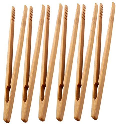Toyvian 6pcs Educational Wooden Tweezers Toys Fine Motor Skill Toys for Boys and Girls
