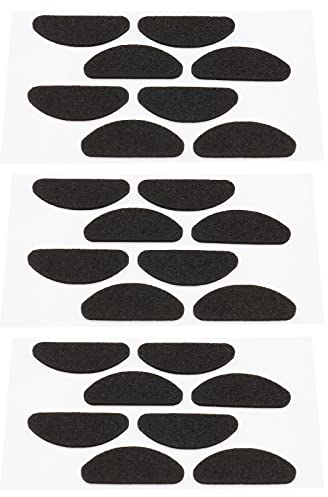 Create idea 100 Paar weiche Schwamm-Nasenpads Anti-Rutsch Brille Nasenpolster Selbstklebend für Lesebrille Sonnenbrille Brille 1mm Dicke Schwarz