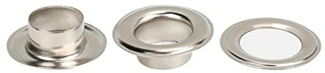 100 Stück Metallösen mit hoher Öse mit Unterlegscheibe, Sortimentskit, Loch, selbststützende Öse für Perlenkerne, Kleidung, Tasche, Papier - 15 mm