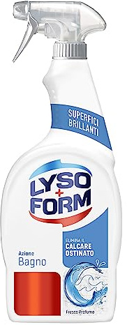 Lysoform Azione Bagno Anticalcare, Spray Detergente Bagno con Azione Anticalcare Migliorata**, Aiuta a Rimuovere Germi e Batteri, Facile da Risciacquare, Adatto per Uso Quotidiano, 12 Pezzi da 700 ml