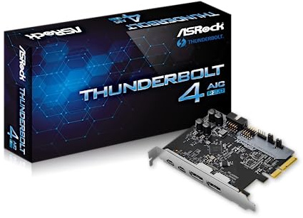 ASRock Thunderbolt 4 AIC R2.0 Extension Board Intel 500 Series Motherboard Compatible with Japanese Authorized Dealer