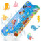 AMZJMT Alfombra bañera Antideslizante Infantil 100 x 40 cm - Antideslizante bañera, Motivo Marino, Alfombra de Baño Antideslizante con 200 Ventosas, Sin BPA, Resistente al Moho y Lavable a Máquina