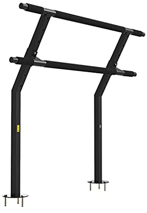 Doppelte Ballettstange, Bodenfeste, höhenverstellbare Dehnstangen, freistehende, tragbare Stange für Heimtanz-Fitness (Farbe: B) (B) (A)