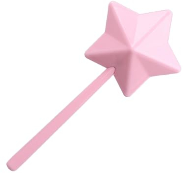 Buachois Spargere Spezie, Bacchetta per Sale E Pepe, Barra Dispenser per Spezie a Forma di Pentagramma, Ricaricabile, Simpatico Bastoncino per Sale E Pepe con Fori(Rosa)