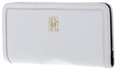 TOMMY HILFIGER TH Monotype Large Slim Wallet Ecru