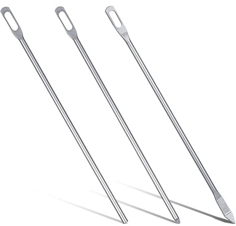 lasuroa 3 Piezas Enhebradores de Cordón, Rápido y Fácil Herramienta de Extracción de Enhebrador de Cordón Enhebrador de Agujas para Sudaderas Chaquetas Pantalones Deportivos Bañadores (3 Estilos)