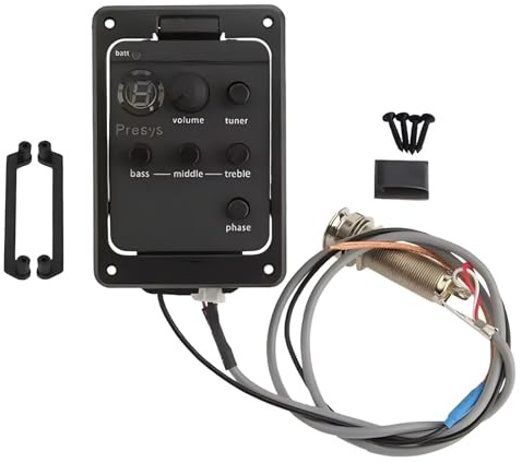 Syayw Vorverstärker für Akustikgitarre, Lautstärkeregler für Akustikgitarre, Vorverstärker, akustischer elektrischer Wandler, Equalizer für Gitarrenvorverstärker, Steuerung