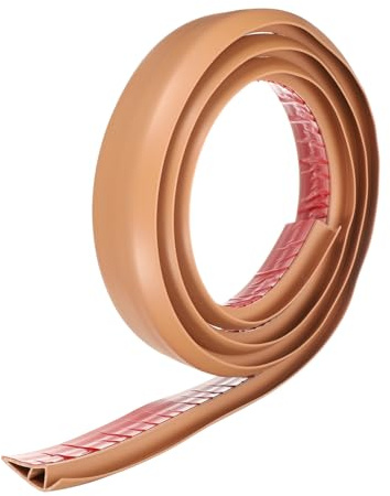 QUARKZMAN Bande De Transition De Sol 2.8 10ft Auto-Adhésive Pvc Bande De Bordure De Transition De Moquette À Carrelage Bande De Couverture Décollable Et Collante Pour Sols 20mm, Marron