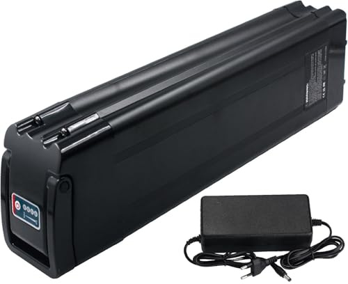 E-Bike Batterie 36V 10Ah 12Ah, Batterie de vélo électrique 36V 10Ah 12Ah Lithium-ION Battery Haute Puissance pour 200W 350W 400W 500W 800W Moteu avec Chargeur,4-pin