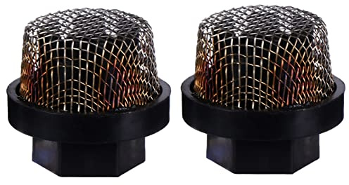 KONTONTY 2 Pcs Thread Mesh Inlet Strainer Filter Screen for Airless Paint Sprayer, Suction Filter Replacement Accessories for Spray Machine