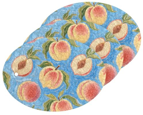 Art Painting - Esponjas grandes absorbentes de frutas azules para limpiar esponjas de limpieza antiarañazos para uso doméstico para platos, ollas, sartenes, todo a la vez (3 unidades)