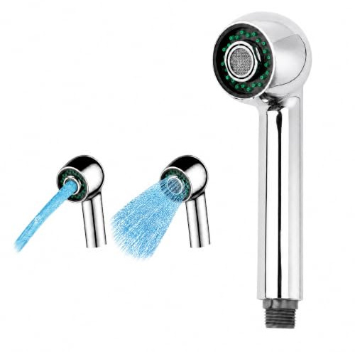 WEFHEF Alcachofa Grifo Cocina, Cabezal Grifos Cocina G1/2, Alcachofa de Duchas para Grifo con 2 Modos Chorro y Ducha, Duchas para Fregadero, Difusor Grifos Lavabo para Ducha Fregadero y Lavabo(Plata)