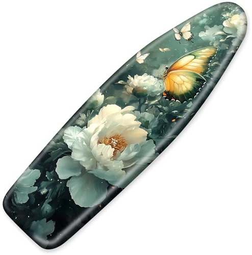 Ironing Board Cover for Crafting, Flat Decoration with Elastic Edge Standard Size, Perfect for Home Laundry Room, Ideal Gift for Craft Enthusiasts (Butterfly, 15 x 54)