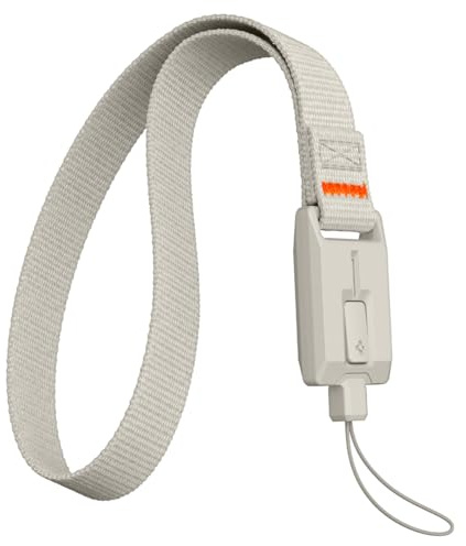 Spigen DA30S-LS Lanière de Poignet [Classic LS] – Design Pierre Monochrome Haut de Gamme, Système de Verrouillage Sécurisé, Dragonne Anti-perte et Anti-vol – Stone