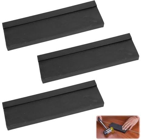 3 pezzi per pavimenti in laminato in legno battuto, con 3 diversi bordi, universale, per la posa di parquet o sughero