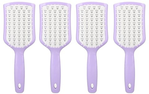 Yinhing Set di 4 Spazzole per Capelli Ventilate Curve, Spazzola Districante per Capelli Asciutti e Bagnati, Spazzola per Styling con Ventilazione e Rottura, per e Texture dei, Cura e uno Styling
