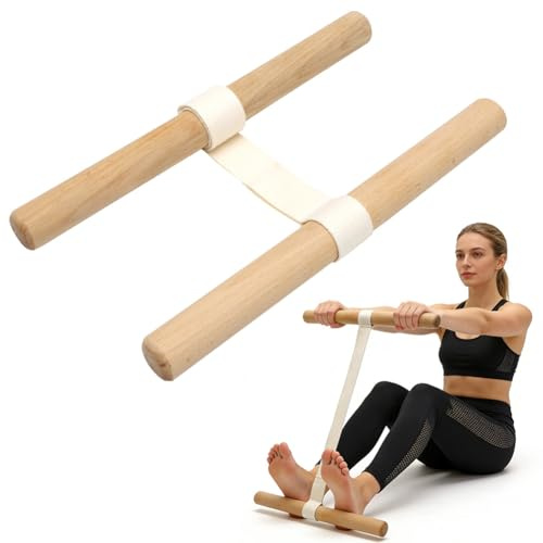 Rückenstrecke mit Variabler Länge, Dehngerät, 2-in-1 Flexibilitäts Rückentrainer,Yoga Zubehör zur Lockert die Muskel Dehnt Schulter Rück und Bein Stretching Band zum Yoga und Pilates