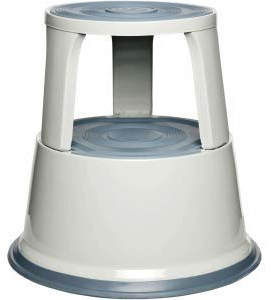 Alco Rollhocker Al Step Metall lichtgrau
