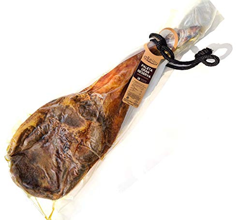 Serrano Schinken Gran Reserva Duroc Schinkenschulter Ganze Keule mit Knochen 4,5–5,5 kg — +18–20 Monate Gereift — Spanischer Schinken Guijuelo — Vakuum verpackt — aBeiou