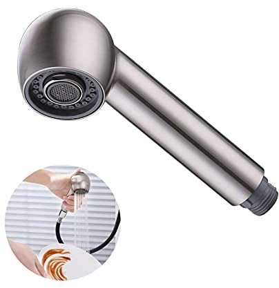 Doccetta Per Lavandino,Doccetta Doccia Doccetta a 2 Getti Cromata Rubinetto Della Cucina Lavello Rubinetto,Soffione Doccia Ugello Rubinetto Doccia Per Rubinetto,Per Cucina e Bagno,Cromo