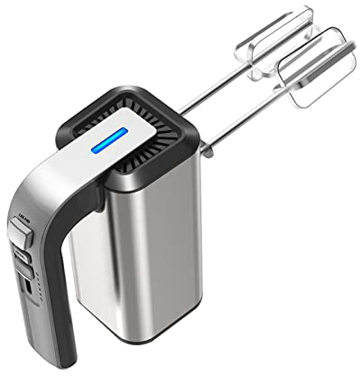 Batidora Eléctrica De Mano 800w Batidora Eléctrica De Mano con Turbo, Batidor De Huevos De 5 Velocidades para Mezclar Masa, Huevo, Pastel, 2 Accesorios (batidores, Ganchos para Masa)